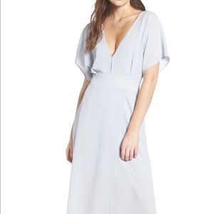 WAYF Carrara Slit Dress in blue ice size SM